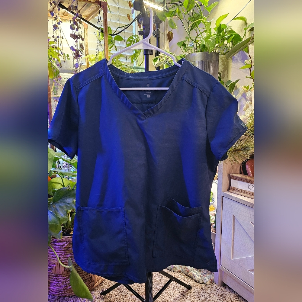 Medcouture navy scrub set